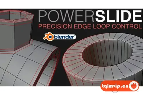 [Blender插件]细分模型精确添加边缘布线PowerSlide V1.0.1