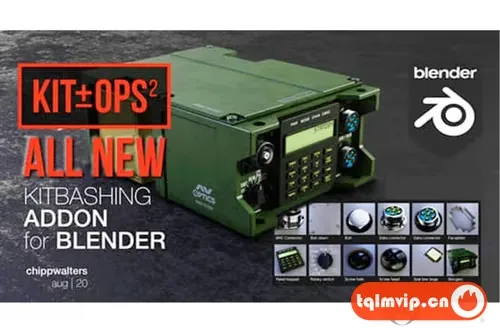 [Blender插件]快速创建和简化硬表面模型Kit Ops 2 Pro: Asset / Kitbashing Addon v2.26.4