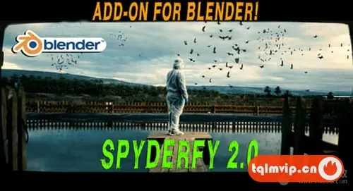 [Blender插件]群体粒子动画模拟特效 Spyderfy V2.6 – Boid Systems Add-On