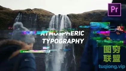 [PR模板]信号故障干扰画面破损图文展示开场动画 Glitch Opener