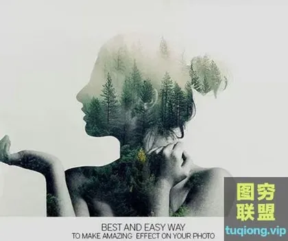 [PS插件]PS双重曝光动作,支持WIN MAC 中文版+教程