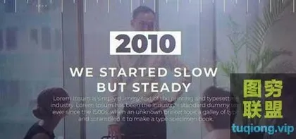 [AE模板]公司企业时间线年份介绍片头 Decades of Success