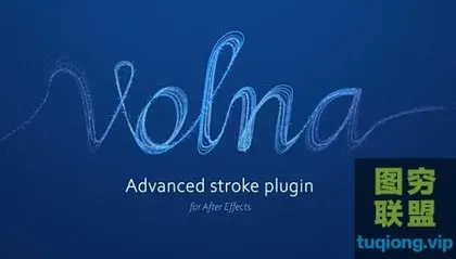 [AE插件]中文汉化动态线条路径描边绘制生长动画 Volna v1.3 Win +