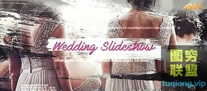 [AE模板]笔刷遮罩婚礼照片相册片头 Wedding Brush Slidesho