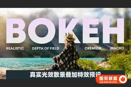 [达芬奇模板]真实光效散景叠加特效预设 Bokeh Master