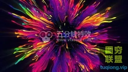 [AE模板]炫彩粒子生长扩散LOGO标题展示片头!