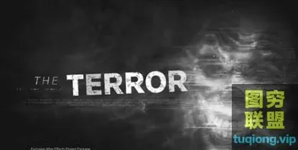 [AE模板] 画面撕裂黑白恐怖片头 The Terror opener
