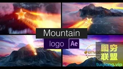 [AE模板]仿派拉蒙电影开场Logo动画 Mountain Logo