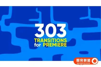 [AE/PR模板]303个动漫卡通MG图形转场动画预设 Cartoon Trans