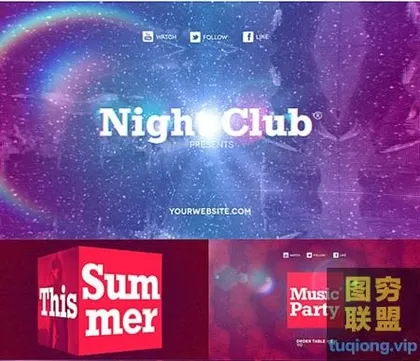 [AE模板]音乐节DJ舞台背景活动AE包装模板 Videohive