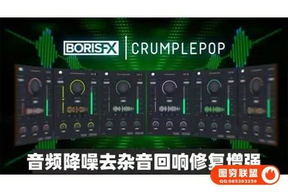 [PR插件]音频降噪去杂音回响修复增强AU/PR/达芬奇/VST3插件 CrumplePop
