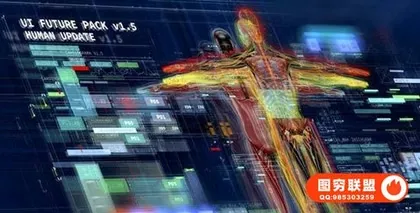 [AE模板]军事科幻HUD科技AE模板UI Future Pack v1.5