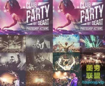 [PS插件]夜店风格ps调色动作!