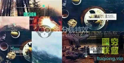 [AE模板]科技线框幻灯片人物风景产品介绍AE模板