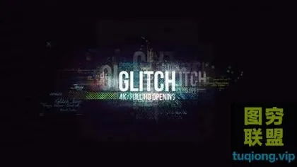 [AE模板]AElogo-片头故障信号动都logo开场模板YOUTUBE徽章Glitch L
