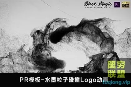 [PR模板]水墨粒子碰撞Logo动画 Black Mag