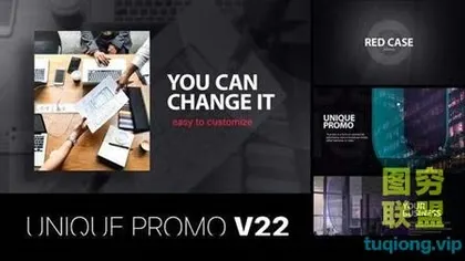 [AE模板] 时尚商务合作宣传片头 Unique Promo v22