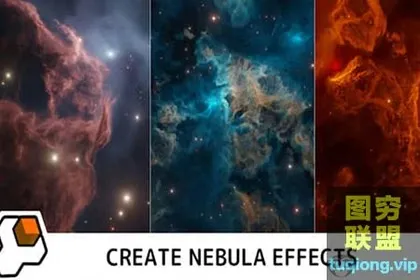 [Blender插件]三维太空璀璨星云生成器 Nebula Generator V