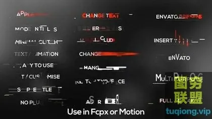 [FCPX插件]Apple Motion / FCPX 标题信号损失预设,标题抖动