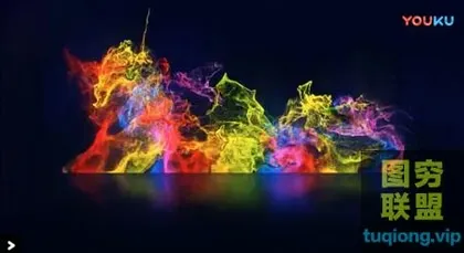 [AE模板] 多彩粒子舞动Logo动画 Rainbow Parti