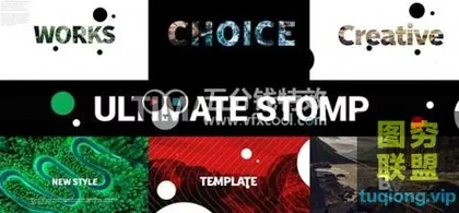 [AE模板]文字图片快闪片头 Ultimate Stomp