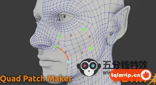 [Blender插件]快速自定义重拓扑工具 Petik v2.0.5 – Retopology Patch Maker