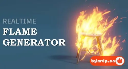 [Blender插件]实时火焰燃烧特效生成器预设 Realtime Flame Generator