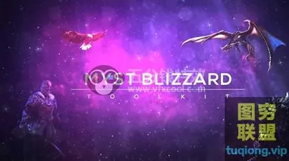 [AE模板]AE英雄人物登场模板,神秘科幻风格,炫酷人物介绍!Myst Blizzard M