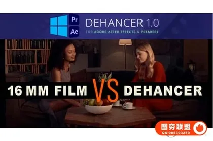 [AE/PR插件]复古电影胶片灼烧光效噪点颗粒AE/PR插件 Dehancer Pro v2.1.