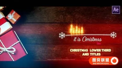 [AE模板]圣诞节主题字幕包装字幕条AE模板christmas-titles