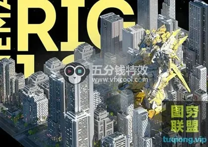 [C4D插件]C4D参数化建模神器,城市大场景预设配合OC使用!