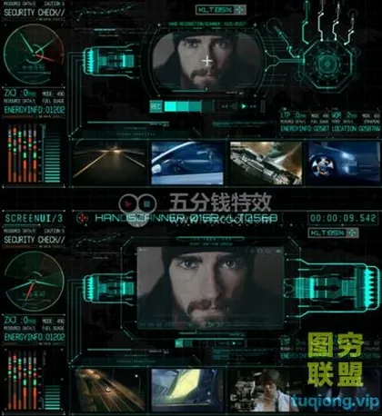 [AE模板]700+AE科技UI导视科技面板效果HUD UI包AE模板