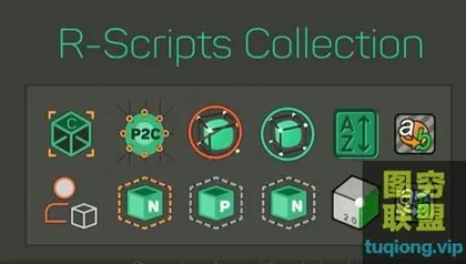 [C4D插件]超级方便的C4D脚本合集 R-Scripts Collection建模辅助脚本+