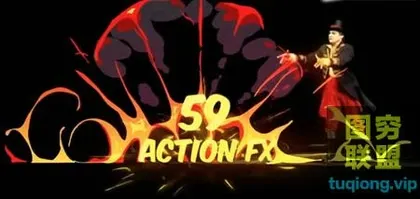 [FCPX插件]59种卡通能量爆炸水流火焰烟雾元素MG动画效果!