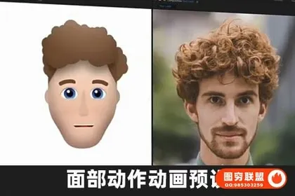 [AE模板]AE模板 MG卡通人物头像面部动作表情说话口型动画预设 SmileMoji