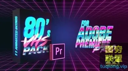 [PR模板]复古视频文字特效动画PR模板 预设!VHS Intro Pack