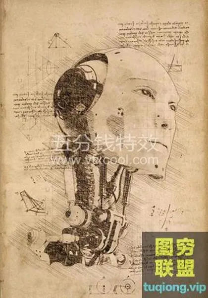 [PS插件]一套达芬奇素描风PS动作,快速生成素描质感!