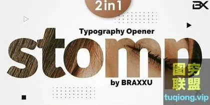 [AE模板]文字排版快闪片头 Typography Stomp Opener