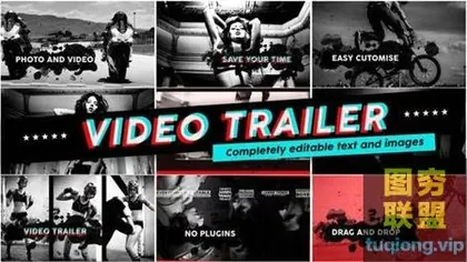 [AE模板]AE标题抖动视频图文包装ae模板Video Trailer -Videohive