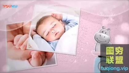 [AE模板]儿童婴儿照片相册片头 Baby Photo Album Lovely