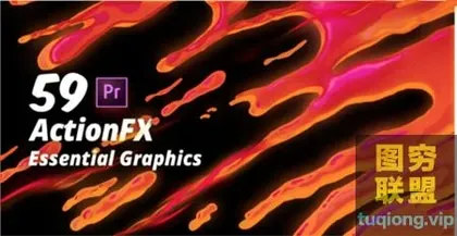 [PR预设]Premiere预设:59组火焰烟雾水流爆炸能量电流MG动画卡通元素!