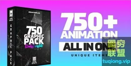 [AE模板]750组视频文字排版宣传包装动画元素 Graphic Pack GFX