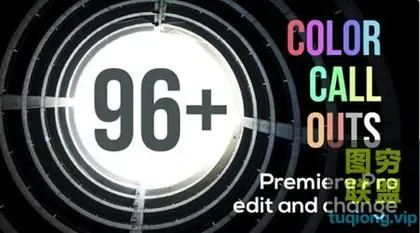 [PR模板]96组PR创意跟踪字幕包装模板,适合电视包装文字包装