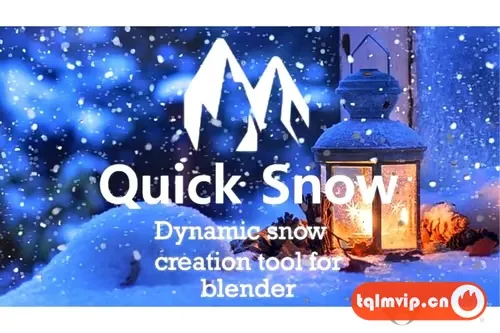 [Blender插件]快速制作下雪覆盖特效 Quick Snow v3.2