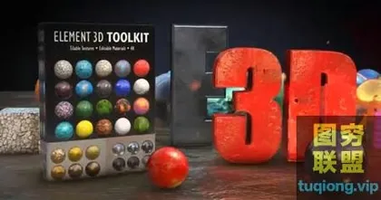 [AE插件]E3D 材质倒角三维金属着色器纹理4K预设,标题字必备!