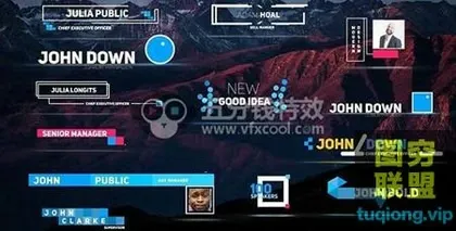[AE模板]AE标题logo字幕条模板Videohive