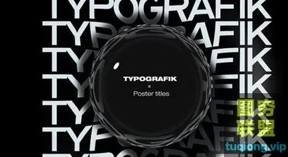 [AE模板]个性创意文字排版动画片头 Typografik – Kinetic P