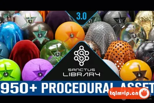 [Blender插件]程序化材质预设库 Sanctus Library V3.1.1 – Procedural Materials