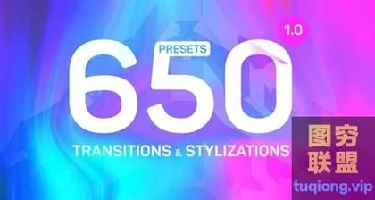 [PR插件]转场插件+音效-650种运动失真变形拉伸扭曲转场和数字信号干扰画面破损发光视觉特