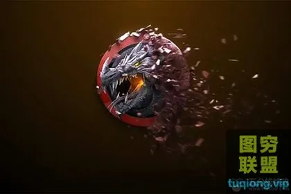 [AE模板]三维逼真破损分解LOGO标志片头 Fractured Logo